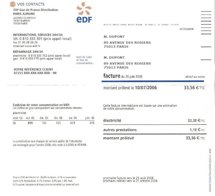 facture EDF – Enviro2B